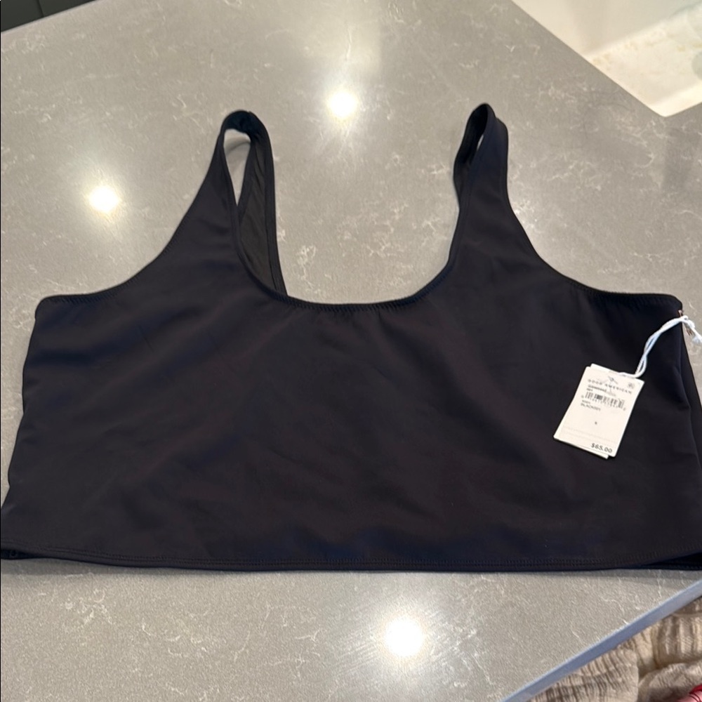 Good American Black Bikini Top